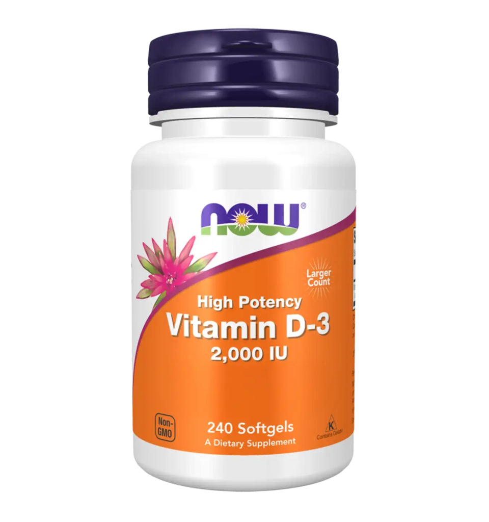 now foods vitamine d 3 2000iu 240softgels compressed