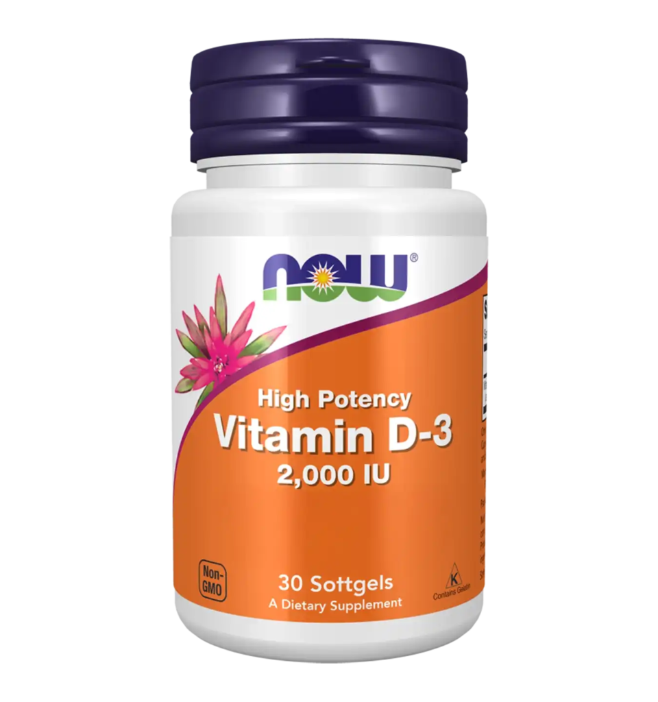 now foods vitamine d 3 2000iu 30softgels compressed