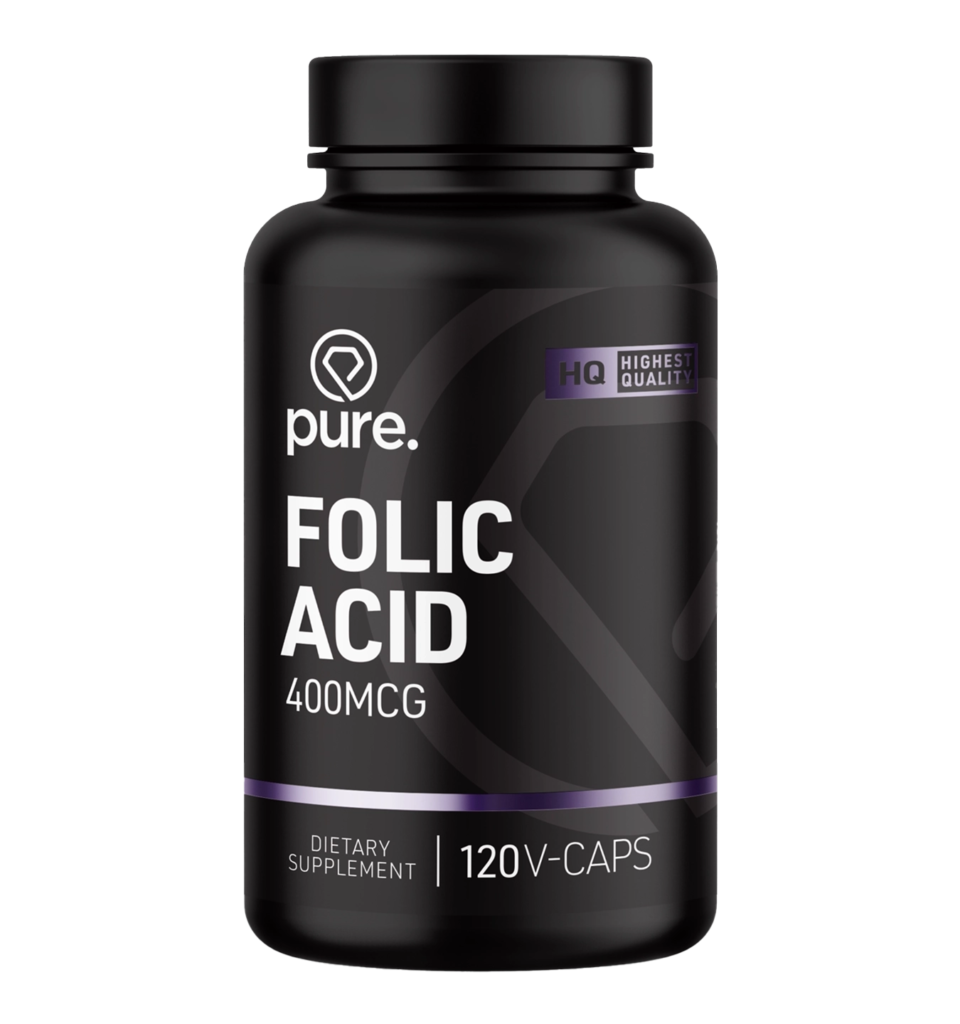 pure folic acid 400mcg 120caps