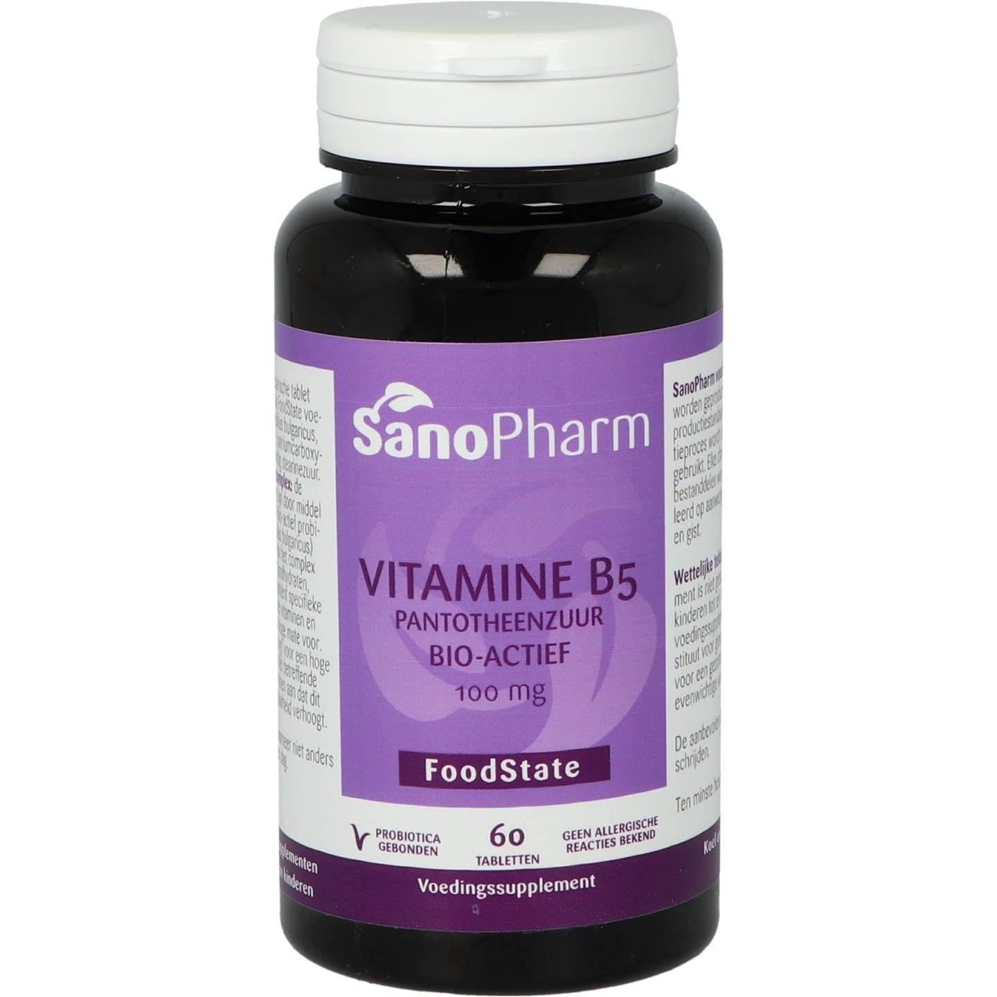 FoodState Vitamine B5 100 mg 1 FoodState Vitamine B5 100 mg