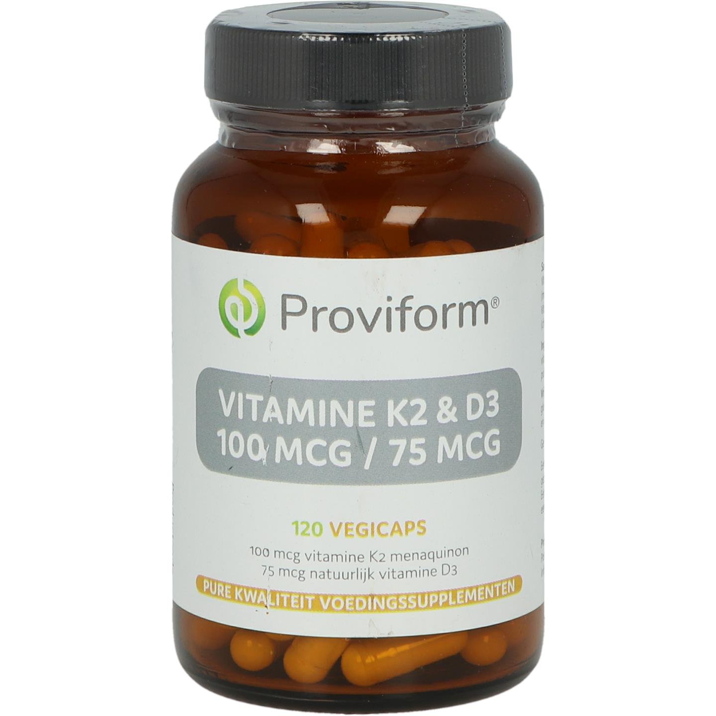 Vitamine K2 100 mcg & D3 75 mcg 1 Vitamine K2 100 mcg & D3 75 mcg