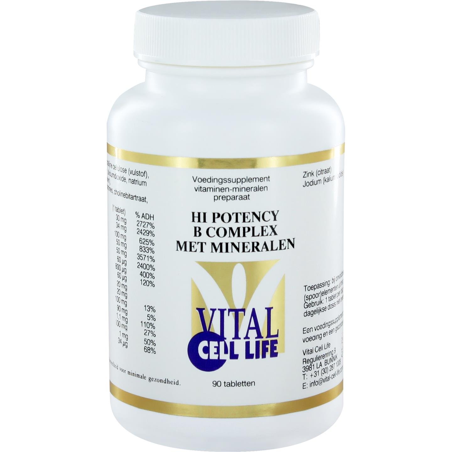 Hi Potency B complex met Mineralen 1 Hi Potency B complex met Mineralen