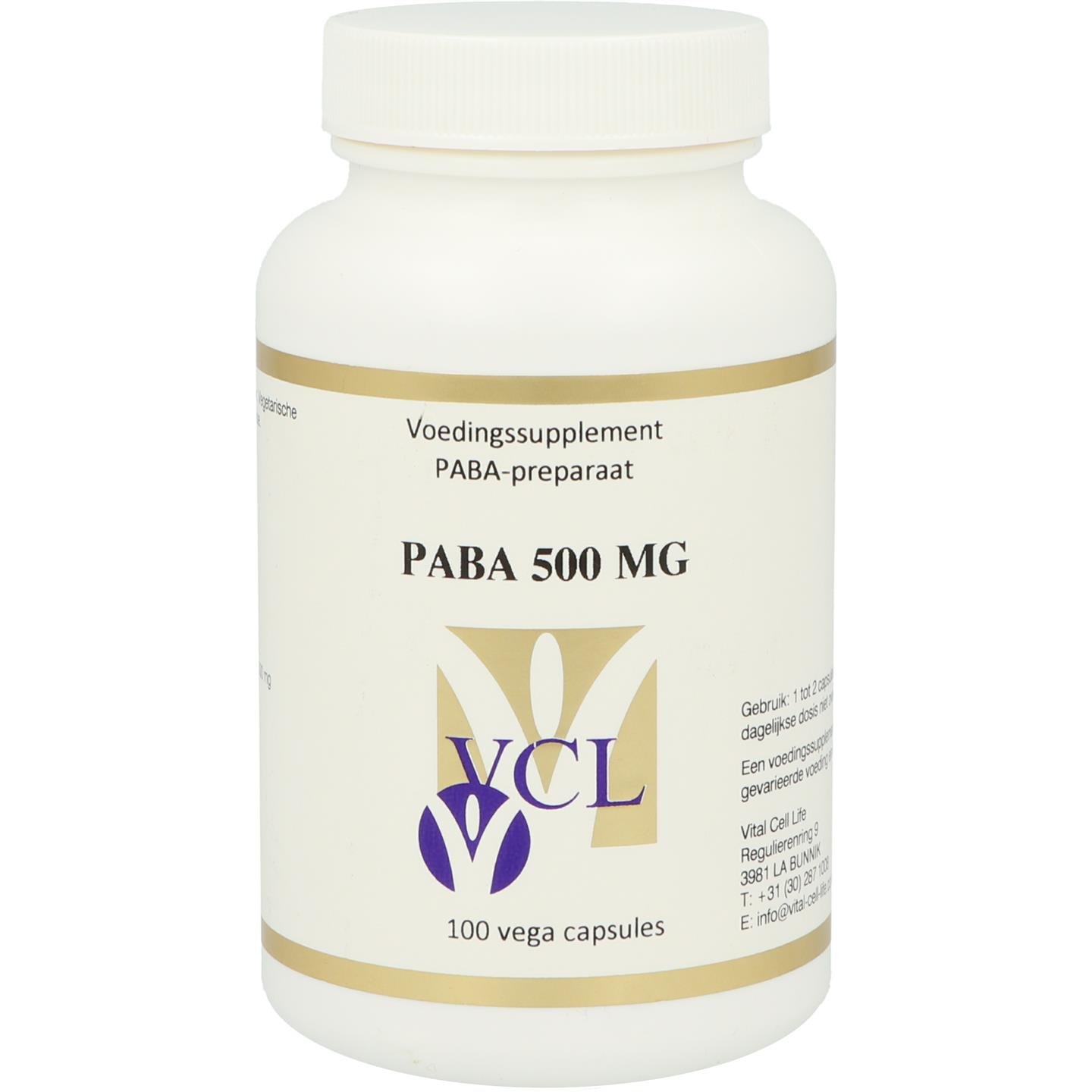 PABA 500 mg 1 PABA 500 mg