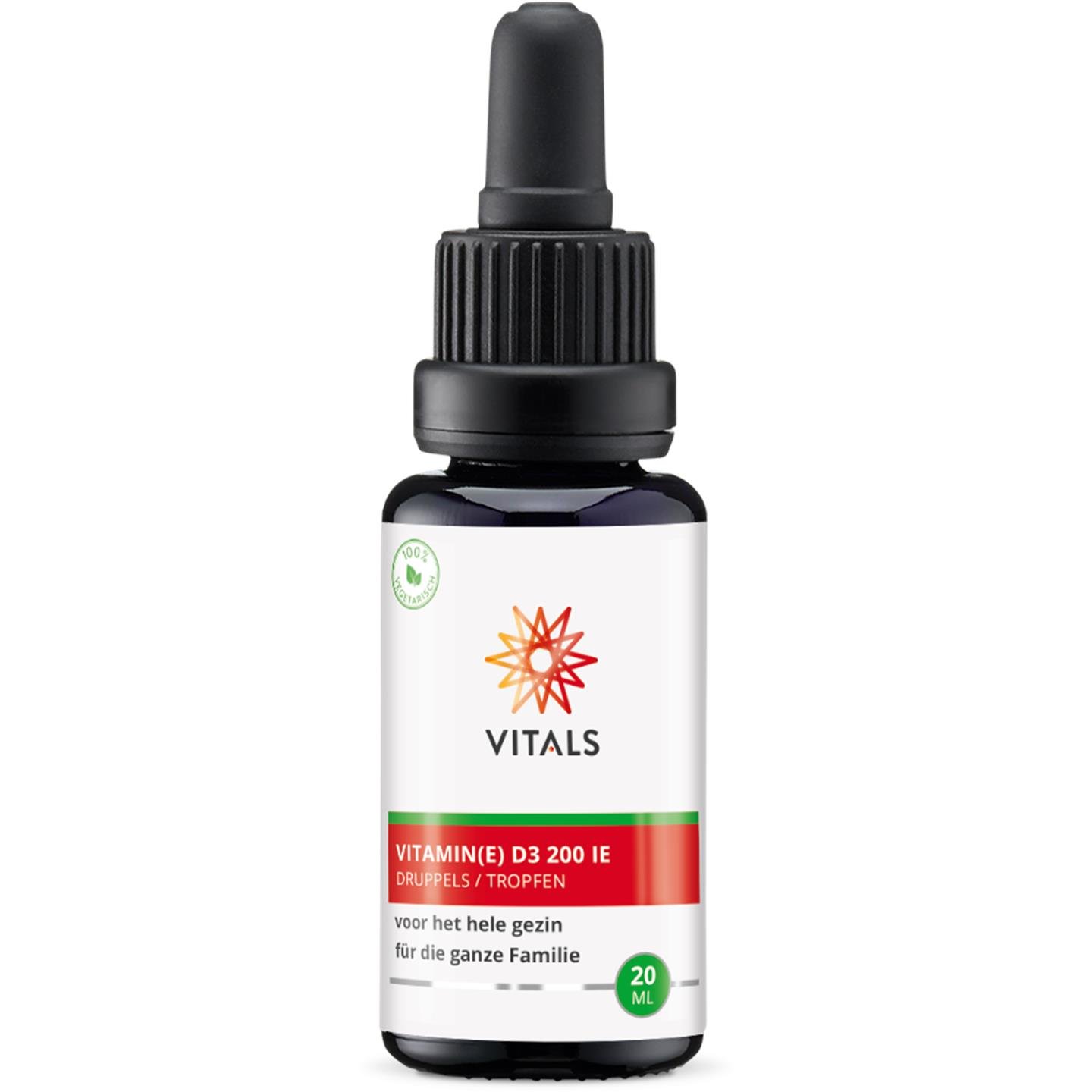 Vitamine D3 druppels 200 IE 1 Vitamine D3 druppels 200 IE